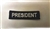 President Patch White on Black 3"x3/4"