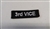 3rd Vice 3" x 1" Chapters Patch White on Black