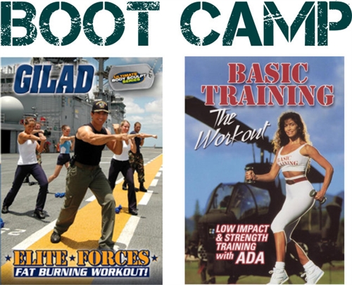 These are both boot camp style workout DVDs sure to get you in