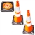 28" Lighted Collapsible Traffic Cone - First Responder