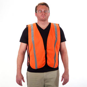 Lightweight Reflective Safety Vest Orange