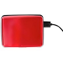 Aluminum RFID Charging Wallet Red Atomic Charge As Seen on TV