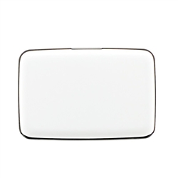 Aluminum RFID Charging Wallet White Atomic Charge As Seen on TV