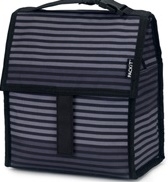 Packit Freezable Lunch Bag Gray Stripe