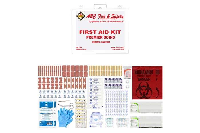 ABC MANITOBA FIRST AID KIT - BASIC - METAL CASE - CSA TYPE 2 LARGE