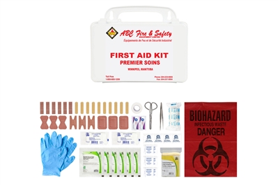 ABC MANITOBA FIRST AID KIT - PERSONAL - PLASTIC CASE - CSA TYPE 1