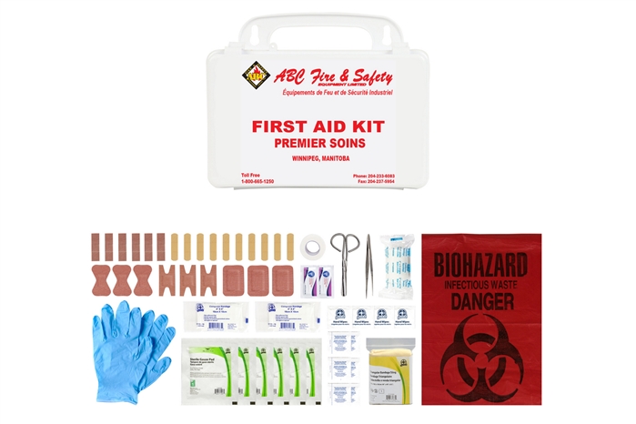 ABC MANITOBA FIRST AID KIT - PERSONAL - PLASTIC CASE - CSA TYPE 1