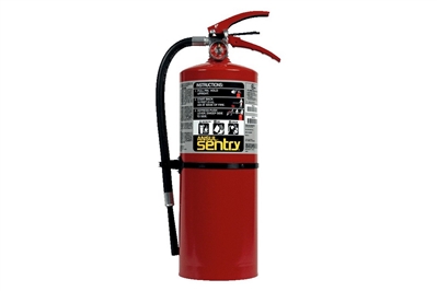 ANSUL SENTRY DRY CHEMICAL FIRE EXTINGUISHER - 10 LB. WITH WALL HOOK