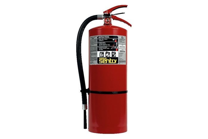 ANSUL SENTRY DRY CHEMICAL FIRE EXTINGUISHER - 20 LB. WITH WALL HOOK