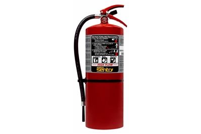 ANSUL SENTRY HIGH-FLOW DRY CHEMICAL ABC FIRE EXTINGUISHER - 20 LB. WITH WALL HOOK