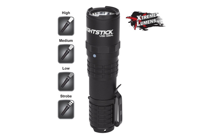 NIGHTSTICK XTREME LUMENS METAL USB RECHARGEABLE FLASHLIGHT