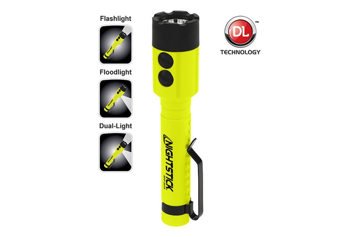 NIGHTSTICK X-SERIES DUAL-LIGHT FLASHLIGHT W/TAIL MAGNET & MULTI-ANGLE MOUNT