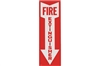 FIRE EXTINGUISHER ARROW SIGN - 4" X 12"