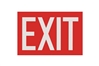 EXIT RED SIGN - 12" X 8"