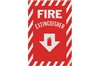 FIRE EXTINGUISHER ARROW SIGN - 8" X 12"