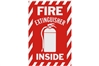FIRE EXTINGUISHER INSIDE SIGN - 6" X 9"