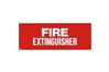 FIRE EXTINGUISHER SIGN - 12" X 4.5"