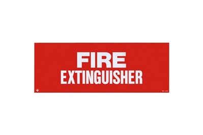 FIRE EXTINGUISHER SIGN - 12" X 4.5"