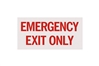 EMERGENCY EXIT ONLY SIGN - 12" X 6"