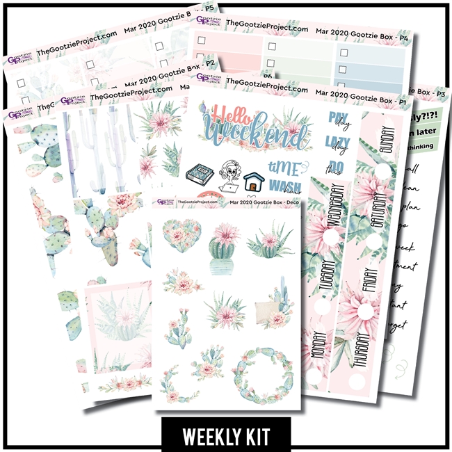 2020 March Box Stickers