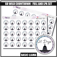 Basic Llama Go Wild 2023 washiNGTON Countdown