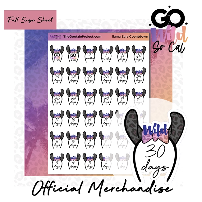 Go Wild 2022 Llama Ears Countdown