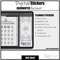 CPC 2024 Authentically Me Countdown| Goodnotes File | Digital Stickers