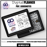 Go Wild Dallas 24 | Digital Goodnotes | Planner