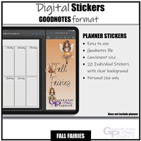 Fall Fairies| Goodnotes File | Digital Stickers