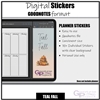 Teal Fall| Goodnotes File | Digital Stickers
