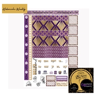 WCP Dark Purple Art Deco Hobo Weekly Kit