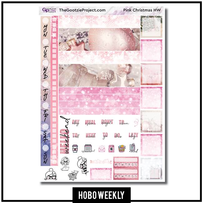 Pink Photo Christmas Hobo Weekly Kit