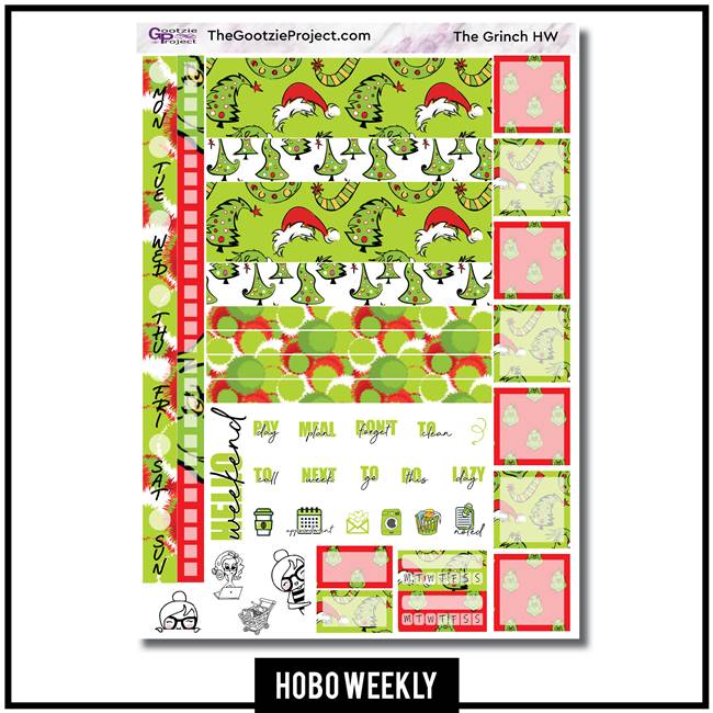 The Grinch Hobo Weekly Kit