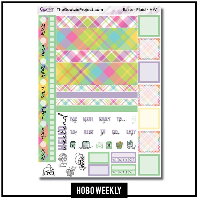 Easter Plaid Hobo Weekly Kit