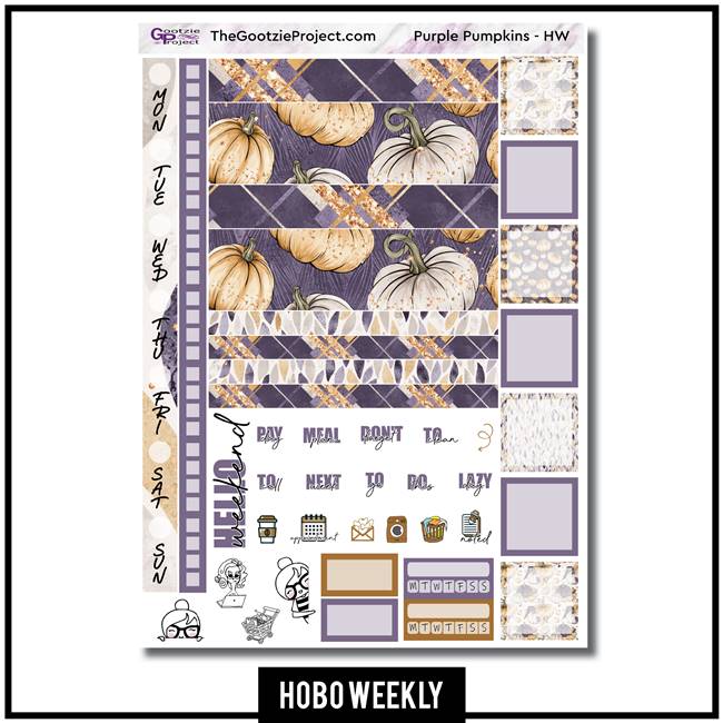 Purple Pumpkins Hobo Weekly Kit