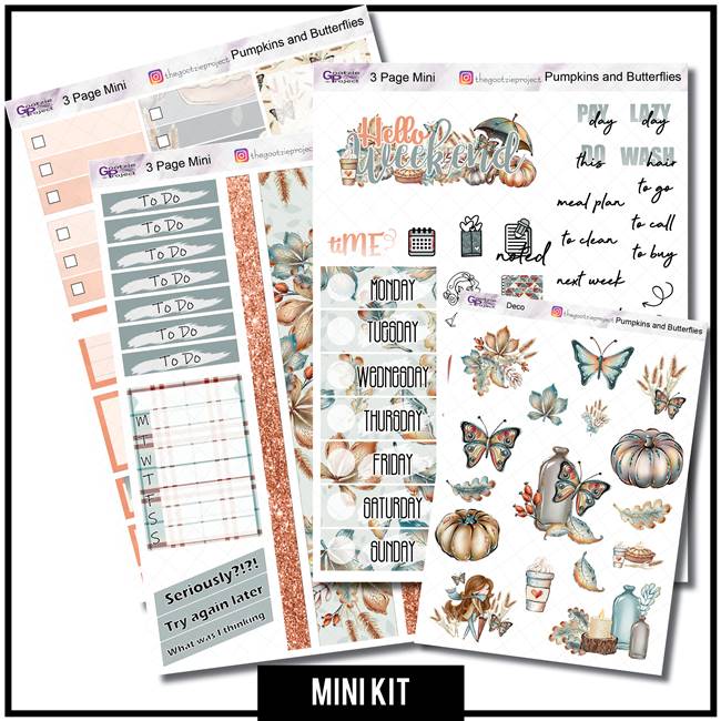 Pumpkins And Butterflies Mini Kit