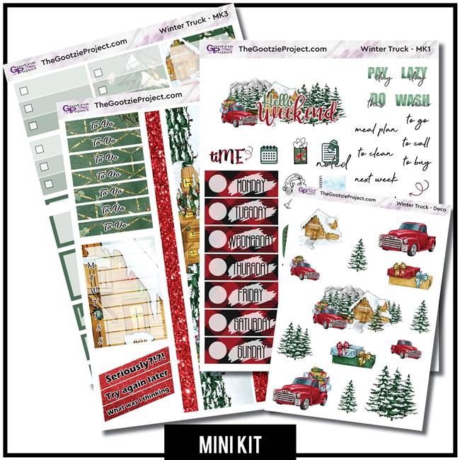 Winter Truck 3 Page Mini Kit