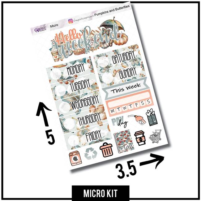 Pumpkins And Butterflies Micro Kit