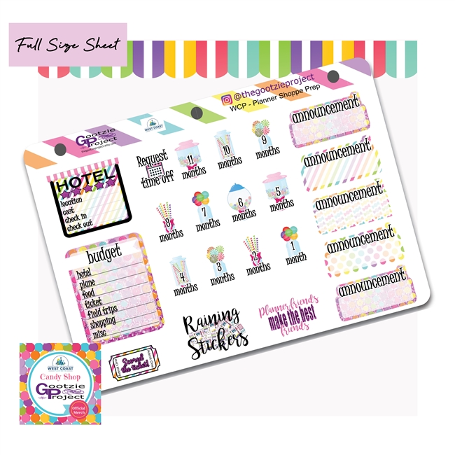 WCP Planner Shop Prep