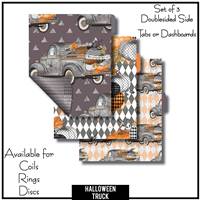 Halloween Truck Tabs or Dashboards 3 Side Set A
