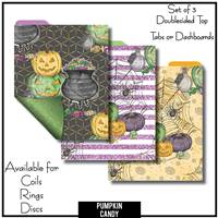 Pumpkin Candy Tabs or Dashboards 3 Top Set B