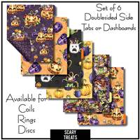 Scary Treats Tabs or Dashboards 6 Set