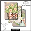 Spring Flowers Tabs or Dashboards 3 Side Set B