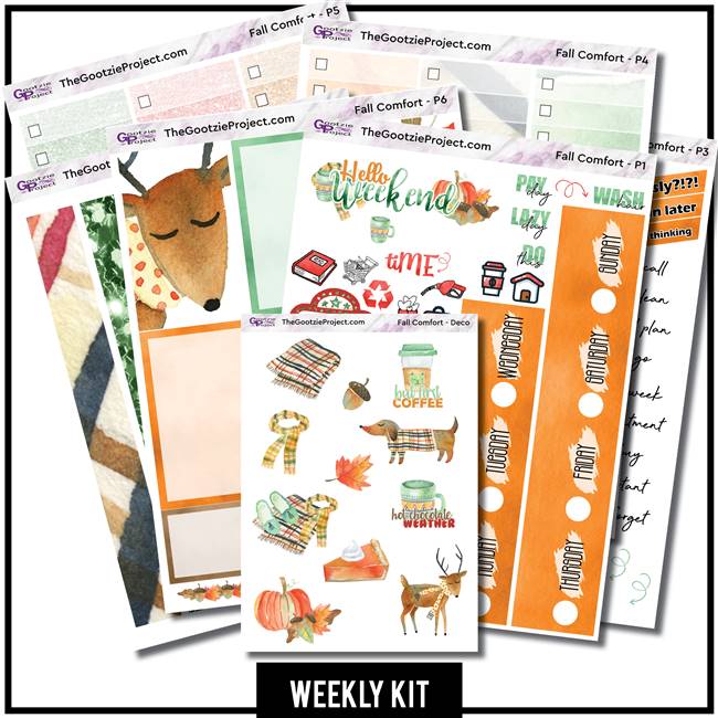 Fall Comfort Happy Planner Weekly