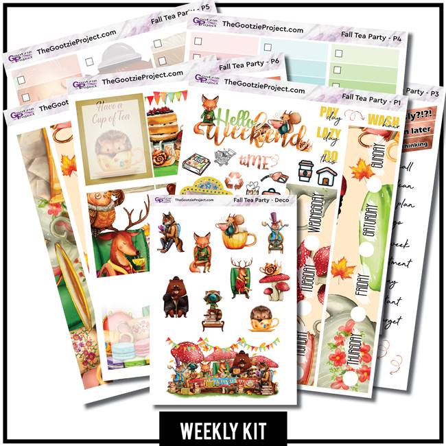 Fall Tea Party Happy Planner Weekly