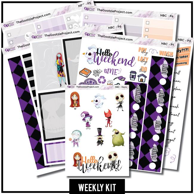 Nightmare Before Christmas Happy Planner Weekly