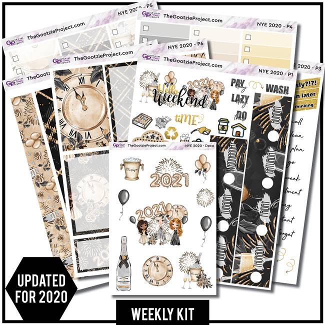 NYE 2020 Happy Planner Weekly