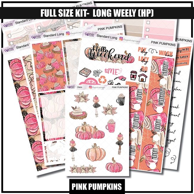 Pink Pumpkins Happy Planner Weekly