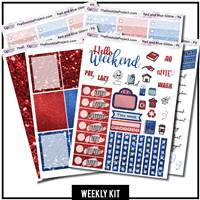 Red and Blue Glitter EC Weekly