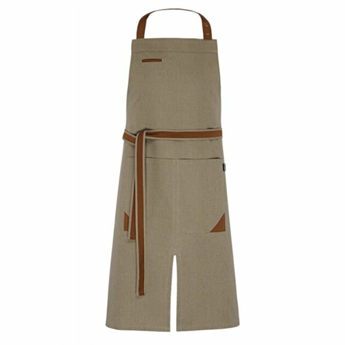 Fileas bib apron taupe